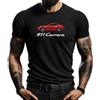 4people Maglietta nera Racing Fans 911 Corsa Uomo | Auto Sportiva Rosso | Stile Motorsport | Abbigliamento Casual per gli amanti delle auto, Nero , S