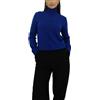 Win's Maglione a collo alto in cashmere da donna. Made in Italy