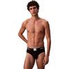 Calvin Klein Slip da Uomo Hip Brief 3PK LV00NB4475, Nero (Nero), M, Nero (Nero), M