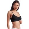 BELLISSIMA 3 Pezzi, Brassiere Made in Italy Comfort in Microfibra Elasticizzata - Spallino Sottile, Sostegno Senza Ferretto, Morbida e Traspirante, Nero, L/XL