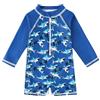 WYTbaby Costume da bagno per bambini, con protezione UV, per bambini, da 3 a 24 mesi, Blu mare, 18-24 Mesi