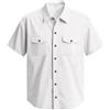 APAELEA Camicia Uomo a Maniche Corte a Bottone Estivo Camicie Casual T Shirt Top con Tasca,Bianco,XXL