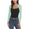 Prime fashions Coprispalle da donna a maniche lunghe, tinta unita, aperto sul davanti, per feste e abbigliamento casual