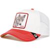 Goorin Bros. Wolf Fan The Wolf Lupo Bianco Rosso Berretto da Camionista Regolabile