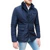 Evoga Giaccone piumino uomo Sartoriale giacca Soprabito Elegante Invernale (L, #A19 Blu)