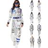 Generisch Costume da astronauta da uomo e da donna, in argento, tuta spaziale, unisex, 2026, Halloween, Carnevale, spazia, costume di carnevale, cosplay, feste, 2026 a tema spaziale, 2 blu., M