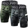 LANBAOSI Pantaloncini a Compressione da Uomo con Tasche Gym Yoga Athletic Quick Dry Underwear Collant Leggings Set di 2