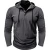 MakingDa Athletic Manica Corta Con Cappuccio Uomini Moda Allenamento Palestra Pullover Camicia Con Cappuccio Pulsante Muscle Fit Estate Felpa Leggera Hip Hop Running Boxing Hiking Sport Hoodys T-Shirt