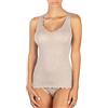 EGI Canotta Donna Spalla Larga Lana Seta Microcostina Elegante Intimo Morbido Made in Italy, Art. 1492 (IT, Testo, L, XL, Regular, Regular, Noce)