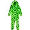 MINECRAFT Onesie Pixelated Creeper Sleepsuit Gamer Regalo per Ragazzi 8-9 Anni