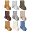 loyboon Calzini per neonati, unisex, per neonati, in cotone, per neonati, per bambini, 0-6 mesi, 6-12 mesi, Color C, 6-12 Mesi