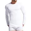 Intimitaly DeFonseca - Maglia Termica Uomo Manica Lunga, Pacco da 2, Caldo Cotone Interlock (IT, Testo, L, Regular, Regular, Bianco)