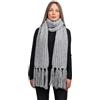 DALLE PIANE CASHMERE Sciarpa Donna Misto Alpaca - Grigio