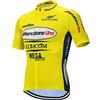 SGCIKER Marco Pantani Pro Team Retro Mercatone Uno maglia da ciclismo set for uomini, manica corta abbigliamento ciclismo bici pantaloncini con bretelle set gel pad