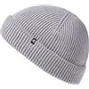 Enter the Complex® Fisherman Beanie, Berretto Uomo e Donna, 100% Lana Merino, a Due Strati, Grigio Chiaro, Taglia Unica