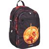 SKANDO BAGS Zaino espandibile LEGO NINJAGO, spazioso zaino con ampie tasche con cerniera, tasca frontale e tasche laterali in rete. Elementi riflettenti., Dragon Energy, taglia unica