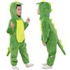 Doladola Pagliaccetto Pigiama Neonato Pigiama per Neonato con Animali Cartoon Ragazze (Dinosauro Verde, 6-12 Mesi)