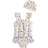 Generic Costume da Bagno Galleggiante per Bambine, Costume da Allenamento per Imparare a Nuotare (4-8 Anni)