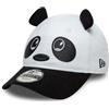 New Era Panda Cord Ears 9Forty Toddler Cappellino per Bambini Piccoli Bianco Nero