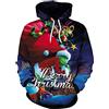 Baruler Halloween Natale Green Fur Monster Grinch 3D Maglione Stampa Digitale Felpa Con Cappuccio