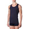 marcLuis - Canotta Spalla Larga in 100% Puro Cotone Jersey Pettinato per Una Morbidissima e freschissima Sensazione sulla Pelle, Confezione da 3 Pezzi, Colore: Blu, Taglia XXXXL