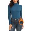 WOWENY Maglia Termica a Collo Alto da Donna Maglione in Pile, Maglia Intima A Maniche Lunghe Calda Morbida E Comoda Intimo da Sci Inverno Autunno