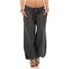 malito more than fashion Malito Pantaloni alla Zuava Classico Design Boyfriend Aladin Harem Pantaloni Sbuffo Pantaloni Pump Baggy Yoga 3417 Donna Taglia Unica