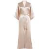 PRODESIGN Kimono in raso da donna, lungo, setoso, accappatoio, pigiama, abito da damigella d'onore