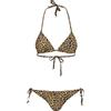 URBAN CLASSICS Bikini per Donna, Costume da Bagno Donna a Due Pezzi Regolabile, Reggiseno a Triangoli, Slip a Vita Bassa, Stampe Animalier - Taglie S - XL