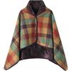 Generico Poncho Donna Indossabile Mantello Caldo Coperta Calda Invernale con Bottoni Scialle Grande Sciarpa Flanella Maglia Cape Coprispalle Coperta Plaid Multifunzione Sciarpa