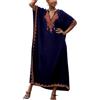 L-Peach Loungewear Boho Caftano di Cotone da Donna Kimono Oversize per Casa Maxi Abito da Spiaggia Copricostume