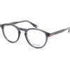 Police Vplr63 Occhiali, Shiny Transparent Dark Grey, Regular Unisex-Adulto