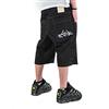 The blueskin Bermuda Uomo Larghi per liberare Il Vero Stile Baggy nella Massima comodità Colore Nero Rap W 36 IT 50