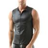 YUFEIDA Canottiere da uomo in finta pelle, senza maniche, a vestibilità muscolare, gilet alla moda, nuove canottiere intime
