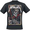 Metallica Death Reaper Uomo T-Shirt Nero 4XL 100% Cotone Regular