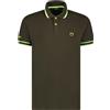 Siry Work Baci&ABBRACCI Polo Uomo BAM1421-95% Cotone 5% Elastan (L, Militare)
