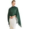 BEAUTELICATE Scialle Elegante Donna Poncho Coprispalle Chiffon Stola Cape Estivo per Sposa Damigella Cerimonia Matrimonio Abito