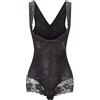 KSKshape Body Contenitivo Modellante Shaper del Corpo Senza Cuciture Shapewear a Petto Aperto Body Slimmer per Pancia per Donne,Nero,L