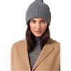 Style & Republic - Berretto da donna in 100% cashmere, elegante, circonferenza 56 cm, grigio melange, 2 mesi