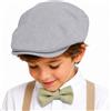 Bienzoe Ragazzi Panettiere Cappello Grigio 6/8