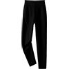 Generic Pantaloni invernali da donna in lana a vita alta con elastico in vita a spina di pesce pantaloni harem ispessiti, Nero , XXL