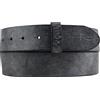 BELTINGER Cintura intercambiabile in morbido pelle bovina pieno fiore look vissuto senza fibbia 4 cm | cintura con bottoni a pressione per donna e uomo 40mm | look vintage