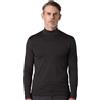 LAPASA Maglia Termica da Uomo con Collo Alto Finto in Micropile - Abbigliamento Termico Traspirante Maniche Lunghe Fodera in Pile Strato Base M102/M123/M132 Grigio Scuro (Medio) S