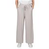 DENIMFY Palazzo - Pantaloni estivi da donna a 3/4 Culotte DFBrenda, a vita alta, a gamba larga, in tessuto, lunghezza alla caviglia, vita elasticizzata, tasche tinta unita, nero, verde, beige, blu, S