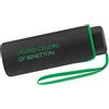 United Colors of Benetton Benetton Ultra Mini Flat Solid - Ombrello tascabile, Nero , 88 cm, Compatto