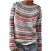 Generisch Cardigan da donna in lana alpaca, maglione invernale casual, a maniche lunghe, maglione senza schiena (blu, S)