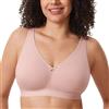AISILIN Donna Reggiseno Cotone Senza Ferretto | Copertura Totale, Morbido, Senza Imbottitura, Taglie Forti