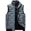 Peuignao Gilet Trapuntato Uomo Giubbotto Smanicato Uomo Invernale Giubbino Smanicato Gilet Imbottito Uomo Casual Taglie Forti Giacca senza Maniche Cappotto Smanicato Uomo Puffer Gilet Uomo Imbottiti Grigio 7XL