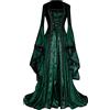 Rrongwn Abito da donna medievale in corpetto rococò regina abiti grandi dimensioni abito da ballo barocco abito da festa principessa vittoriana vestito retrò gotico abito da cocktail Halloween