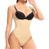 Joyshaper Joyshape Body Modellante da Donna Pancia Piatta Perizoma Invisibile Guaina Dimagrante Body Modellante Body Modellanti Body Dimagrante Top Fajas Reductoras con Spalline Regolabili Beige S